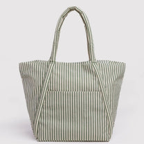 BAGGU - Cloud Bag Reisetasche • Sage Stripe - ROSA ECK