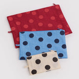 BAGGU - GO POUCH Kulturbeutel (3er-Set) • Polka Dot Mix - ROSA ECK