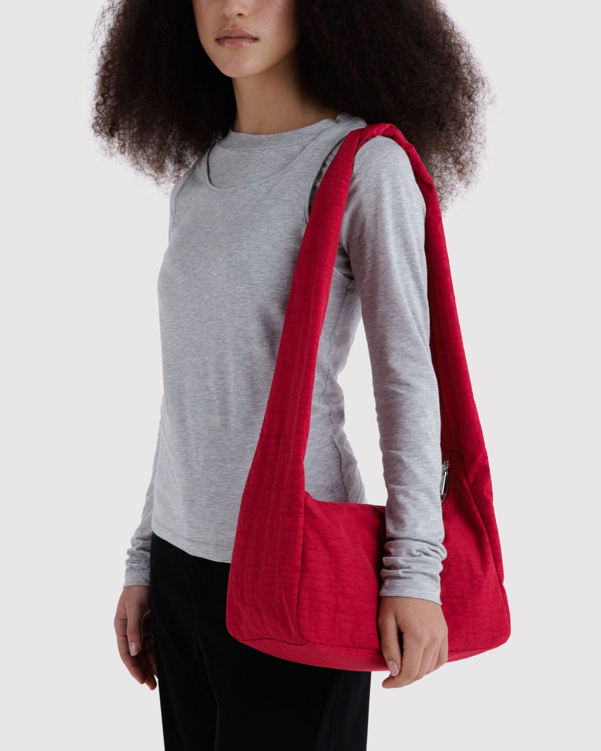 BAGGU - Nylon Meringue Bag Umhängetasche • Cherry - ROSA ECK