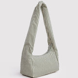 BAGGU - Nylon Meringue Bag Umhängetasche • Sage Stripe - ROSA ECK