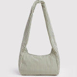 BAGGU - Nylon Meringue Bag Umhängetasche • Sage Stripe - ROSA ECK
