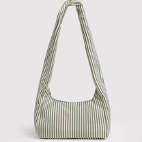BAGGU - Nylon Meringue Bag Umhängetasche • Sage Stripe - ROSA ECK