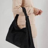 BAGGU - NYLON SHOULDER BAG Schultertasche • Black - Schultertasche - ROSA ECK