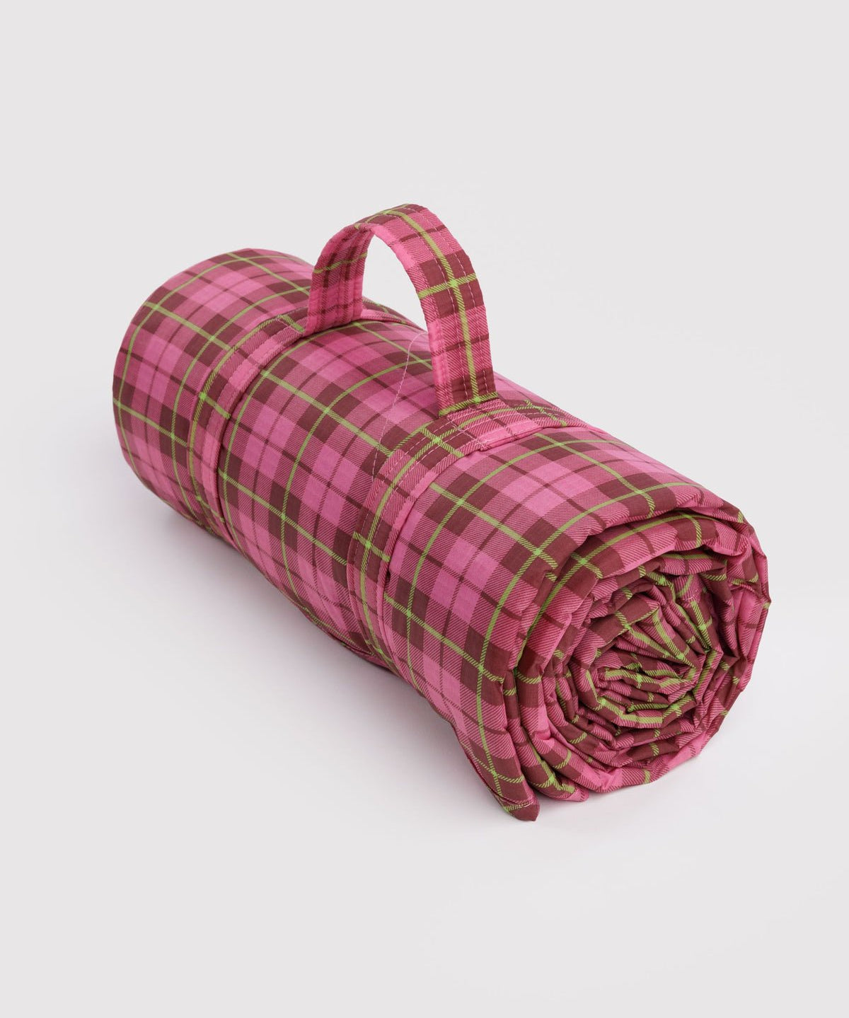 BAGGU - Picknickdecke • Azalea Pink Tartan - ROSA ECK