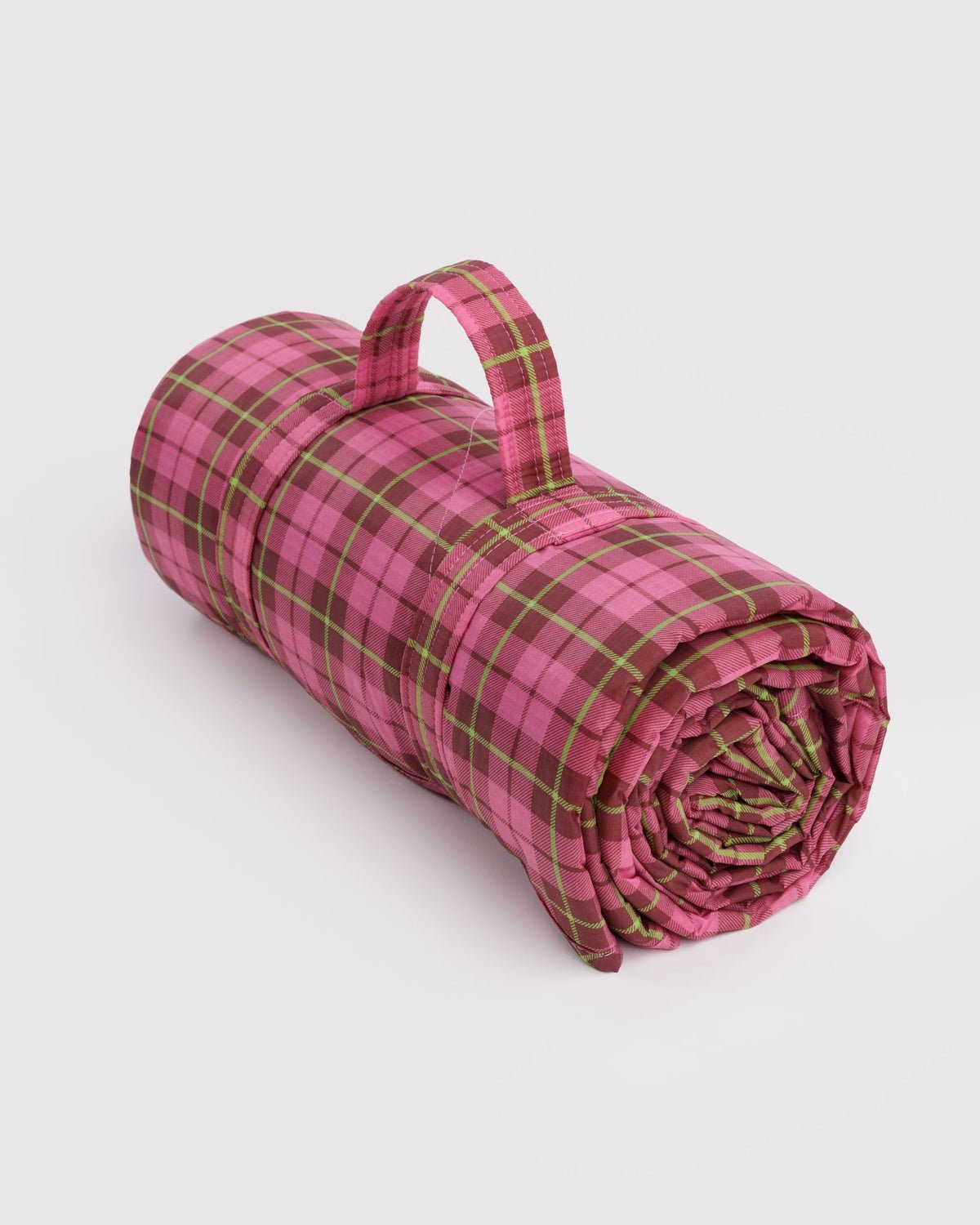 BAGGU - Picknickdecke • Azalea Pink Tartan - ROSA ECK