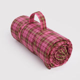 BAGGU - Picknickdecke • Azalea Pink Tartan - ROSA ECK