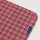 BAGGU - Picknickdecke • Azalea Pink Tartan - ROSA ECK