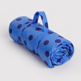 BAGGU - Picknickdecke • Blue Polka Dot - ROSA ECK