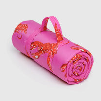 BAGGU - Picknickdecke • Pink Lobster - ROSA ECK