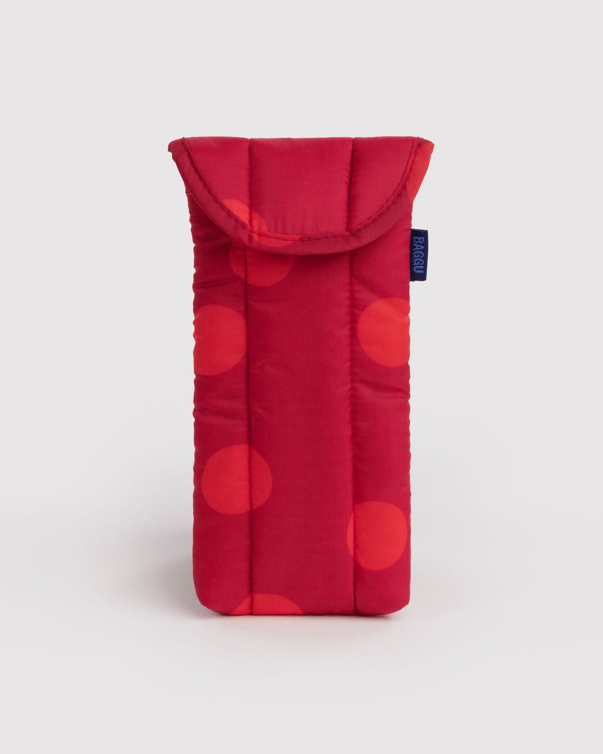 BAGGU - PUFFY Brillenetui • Red Polka Dot - ROSA ECK