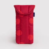 BAGGU - PUFFY Brillenetui • Red Polka Dot - ROSA ECK