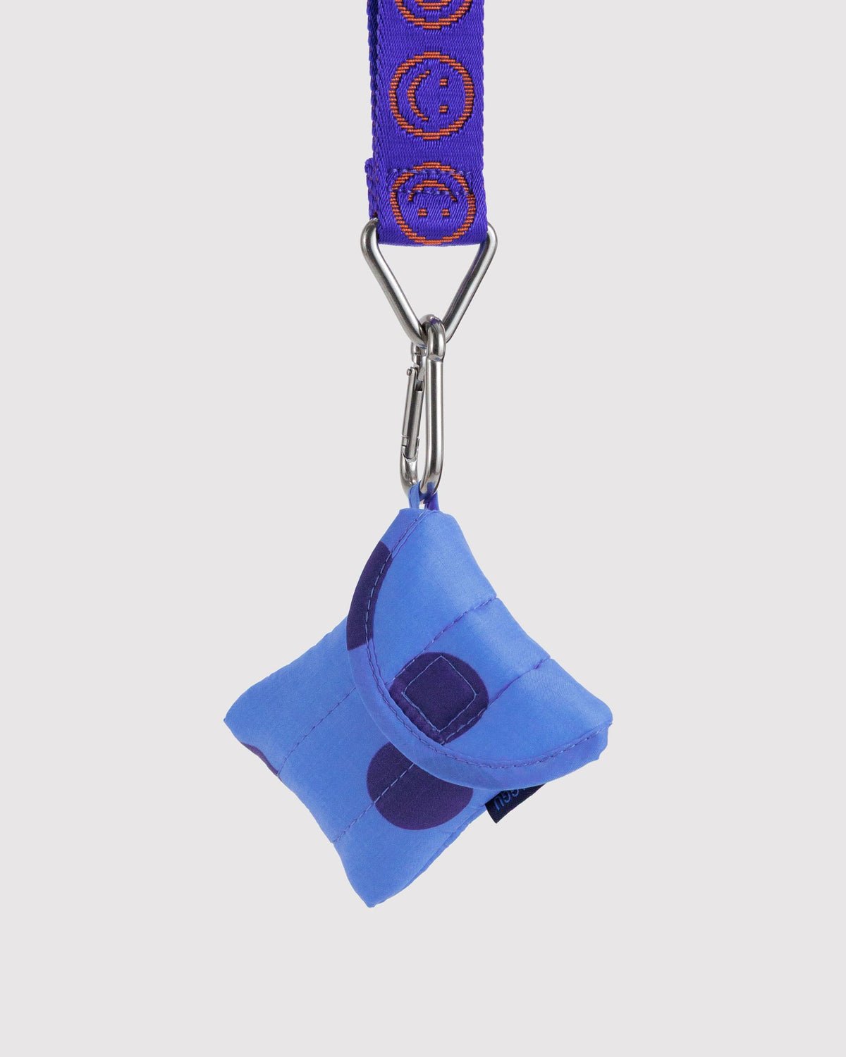 BAGGU - PUFFY Kopfhörer-Etui • Blue Polka Dot - ROSA ECK