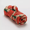 BAGGU - PUFFY PICNIC BLANKET Picknickdecke | Strawberry - ROSA ECK - Erdbeeren, ,