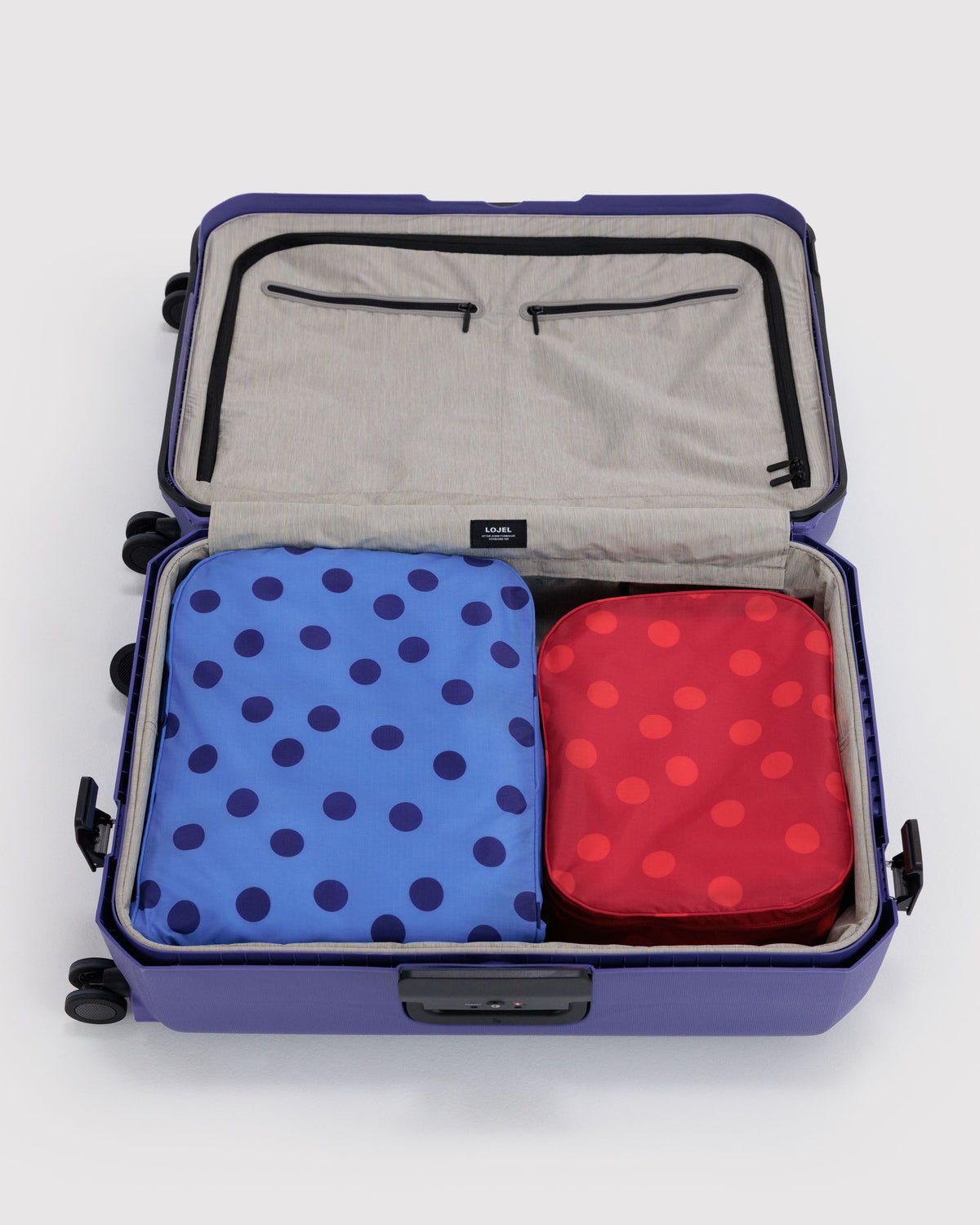 BAGGU - Reisetaschen-Organizer (2er-Set) • Polka Dot Mix - ROSA ECK