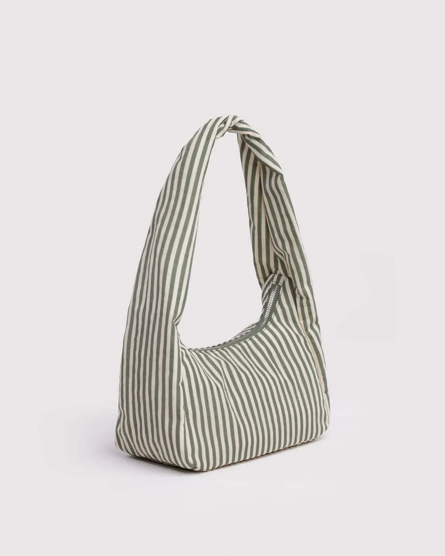 BAGGU - Small Nylon Meringue Bag Schultertasche • Sage Stripe - ROSA ECK