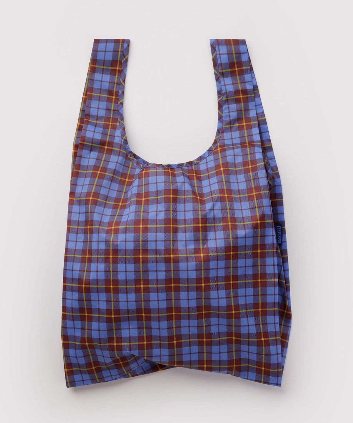 BAGGU - STANDARD BAGGU Einkaufstasche • Blue Tartan - ROSA ECK