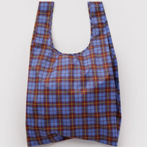BAGGU - STANDARD BAGGU Einkaufstasche • Blue Tartan - ROSA ECK