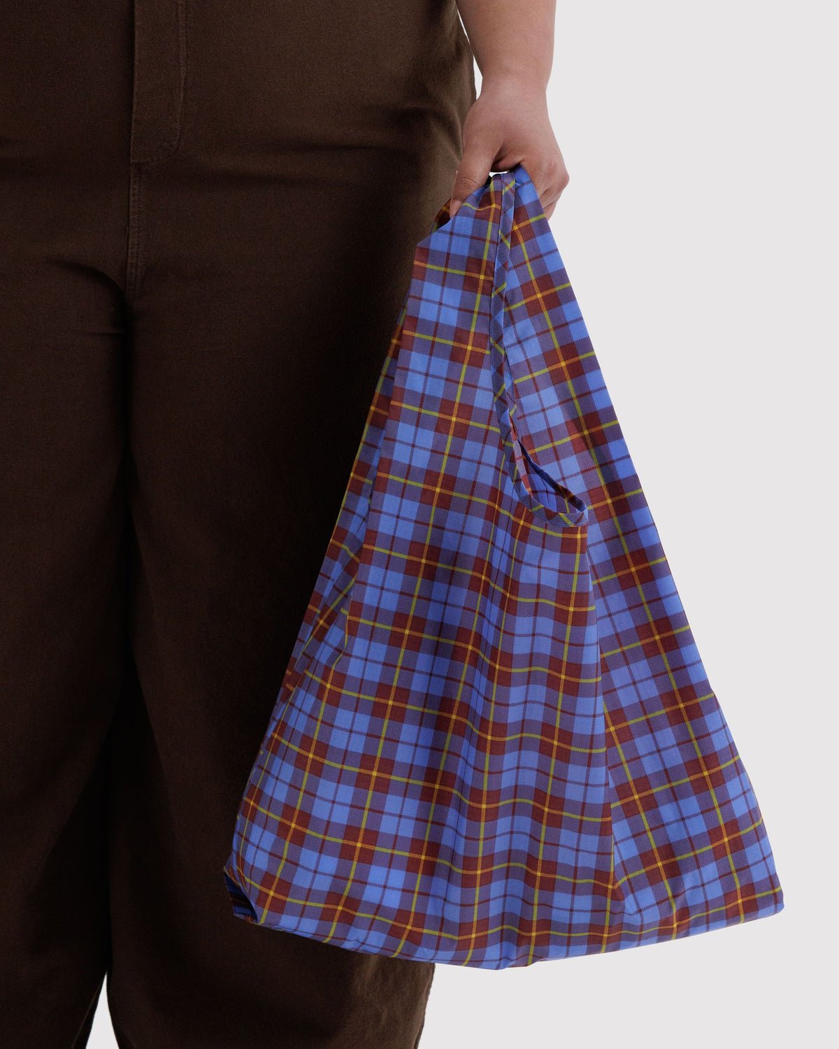 BAGGU - STANDARD BAGGU Einkaufstasche • Blue Tartan - ROSA ECK