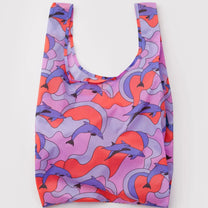BAGGU - STANDARD BAGGU Einkaufstasche • Dolphins - ROSA ECK