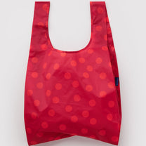 BAGGU - STANDARD BAGGU Einkaufstasche • Red Polka Dot - ROSA ECK
