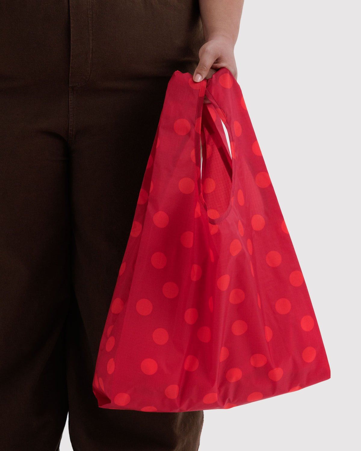 BAGGU - STANDARD BAGGU Einkaufstasche • Red Polka Dot - ROSA ECK