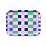 BLU KAT - CHECKER MIX Serviertablett (27 x 20 cm) • Grass/Pink - ROSA ECK