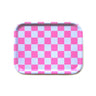 BLU KAT - CHECKER Serviertablett (27 x 20 cm) • Fuchsia/Sky - ROSA ECK