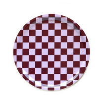 BLU KAT - CHECKER Serviertablett (⌀ 31 cm) | Grape - ROSA ECK - Blau, Lila,