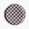 BLU KAT - LILAC OLIVE CHECKER Serviertablett rund (⌀ 31 cm) - ROSA ECK Concept Store