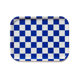 BLU KAT - SEA SALT CHECKER Serviertablett rechteckig (27 × 20 cm) - Serviertablett - ROSA ECK Concept Store