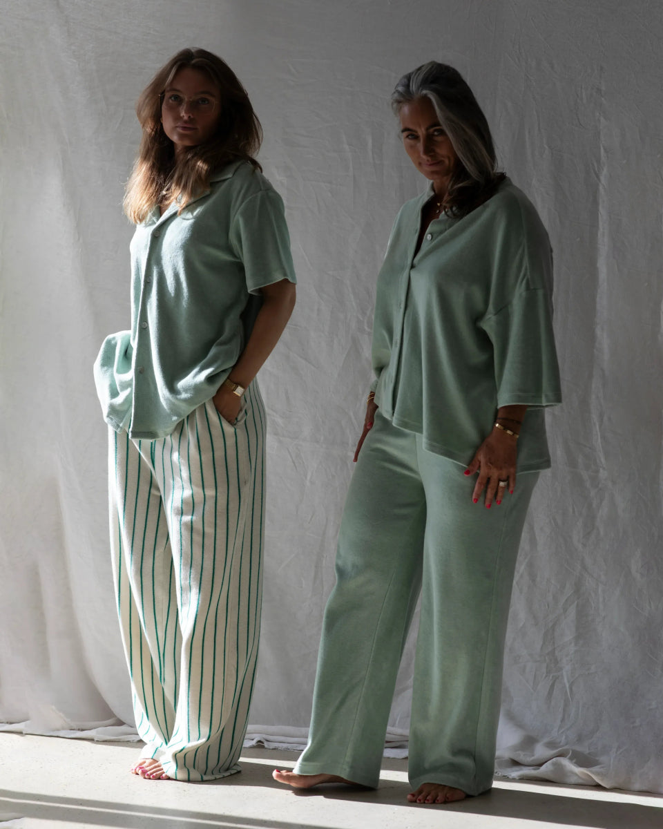 BONGUSTA - NARAM Oversized Shirt • silver sage - Shirt - ROSA ECK Concept Store