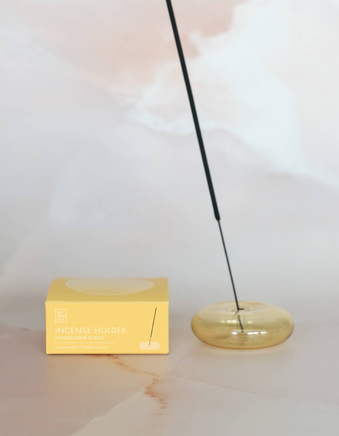 BOTANICA - BUBBLE Räucherstäbchenhalter • Goldenrod - ROSA ECK