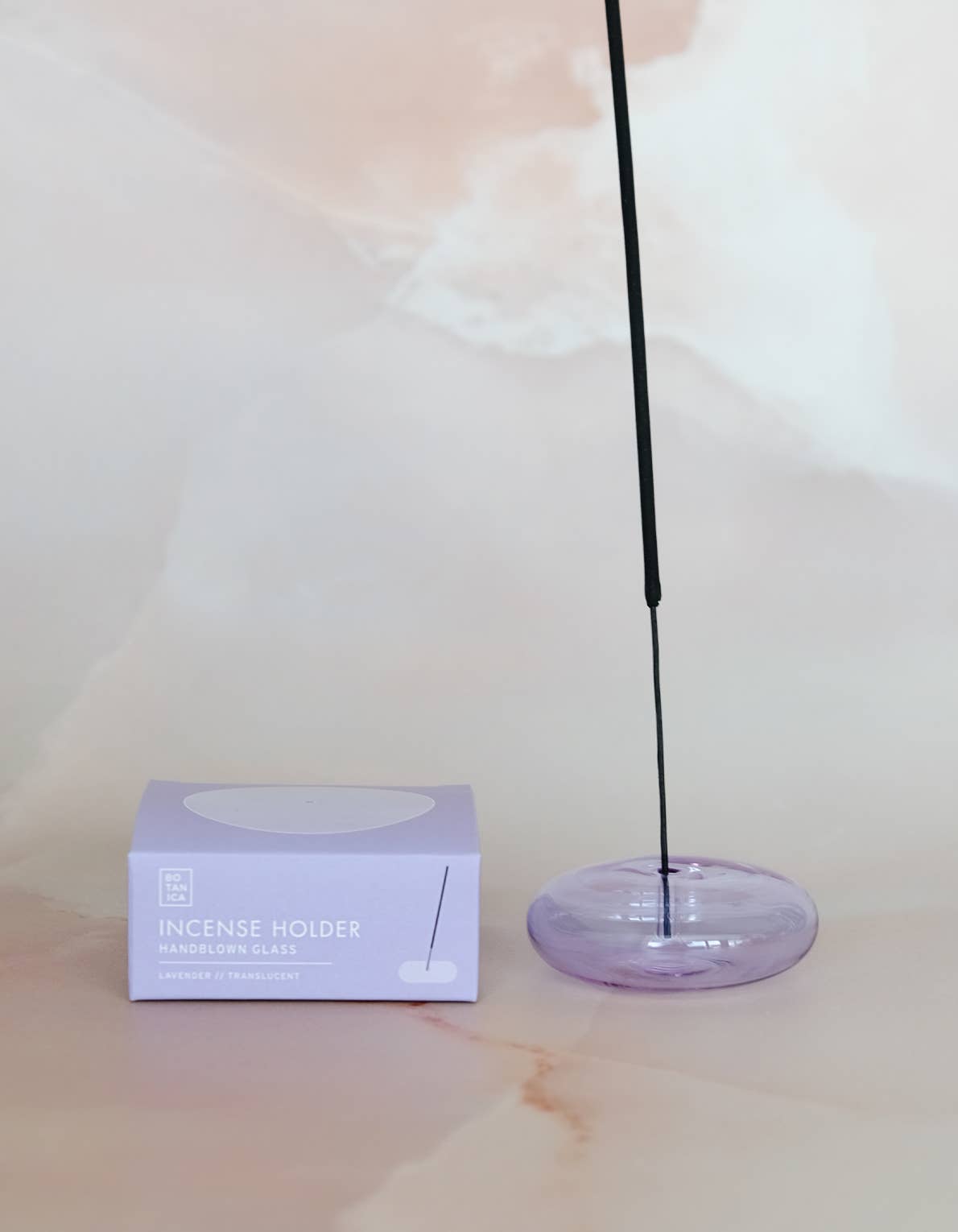 BOTANICA - BUBBLE Räucherstäbchenhalter • Lavender - ROSA ECK