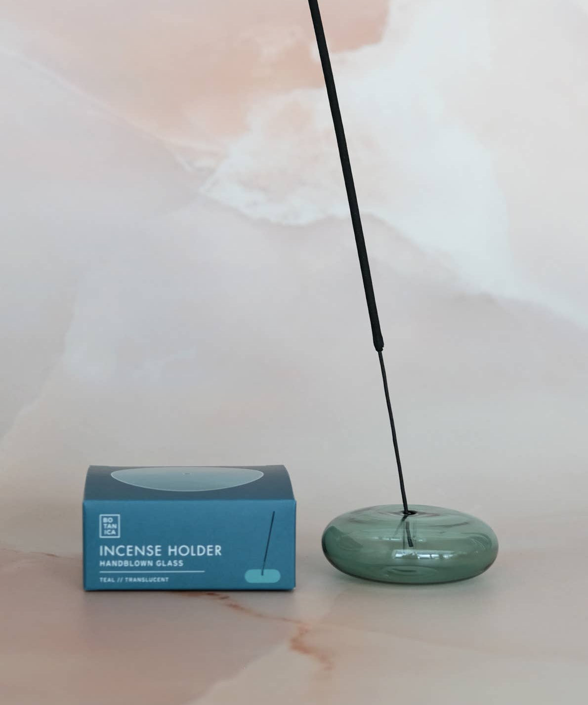 BOTANICA - BUBBLE Räucherstäbchenhalter • Teal - ROSA ECK