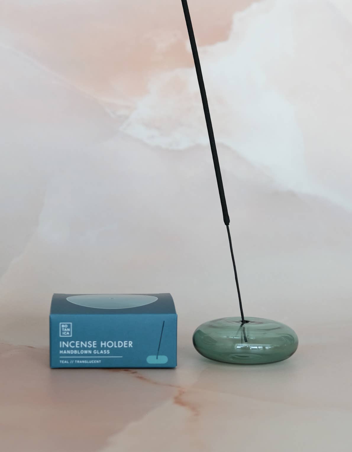 BOTANICA - BUBBLE Räucherstäbchenhalter • Teal - ROSA ECK