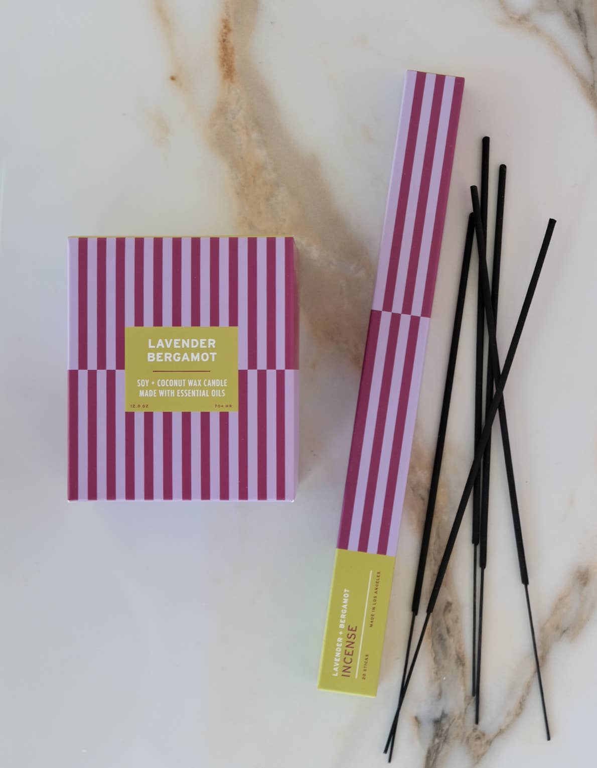 BOTANICA - ESSENTIALS Duftkerze • Lavender + Bergamot - ROSA ECK