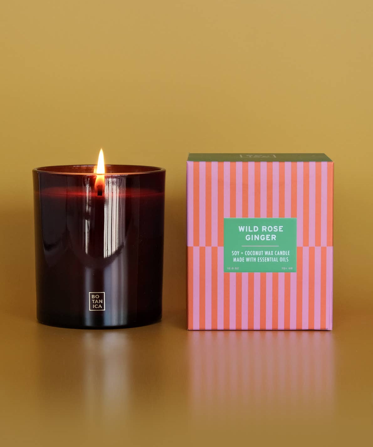 BOTANICA - ESSENTIALS Duftkerze • Wild Rose + Ginger - ROSA ECK