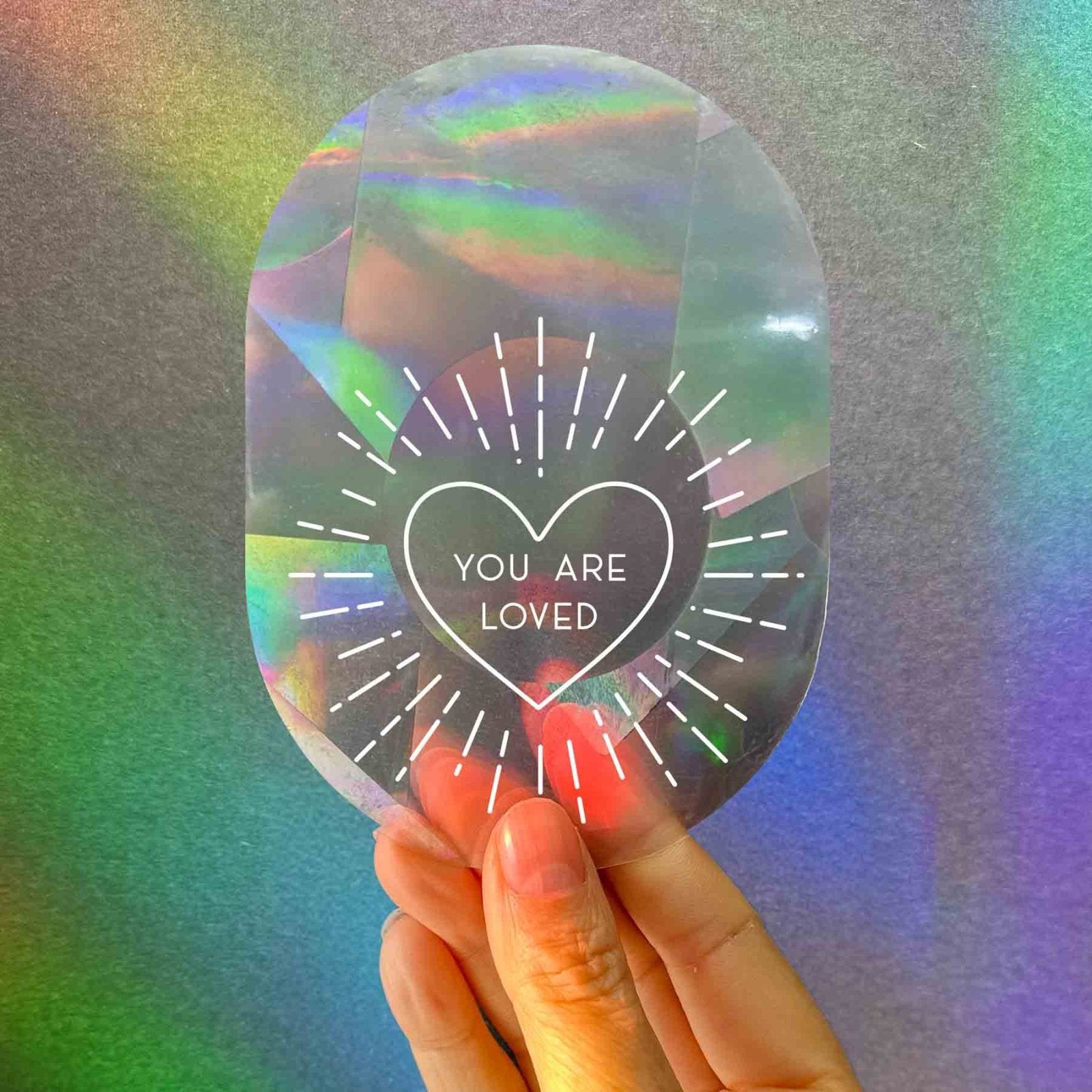 Botanopia - Suncatcher Fenster - Sticker • You are loved - ROSA ECK