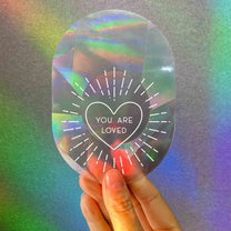 Botanopia - Suncatcher Fenster - Sticker • You are loved - ROSA ECK