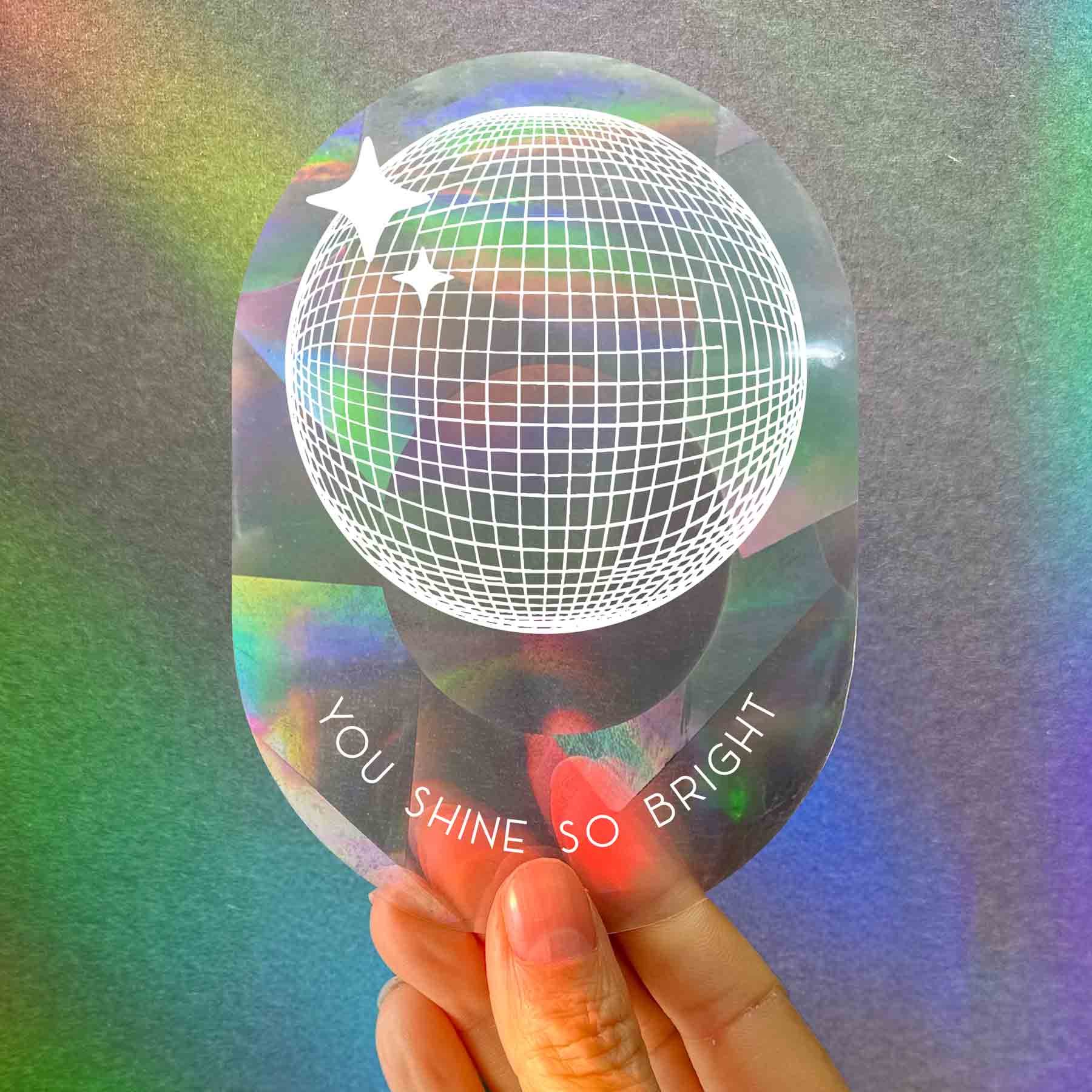 Botanopia - Suncatcher Fenster-Sticker • You shine so bright - ROSA ECK