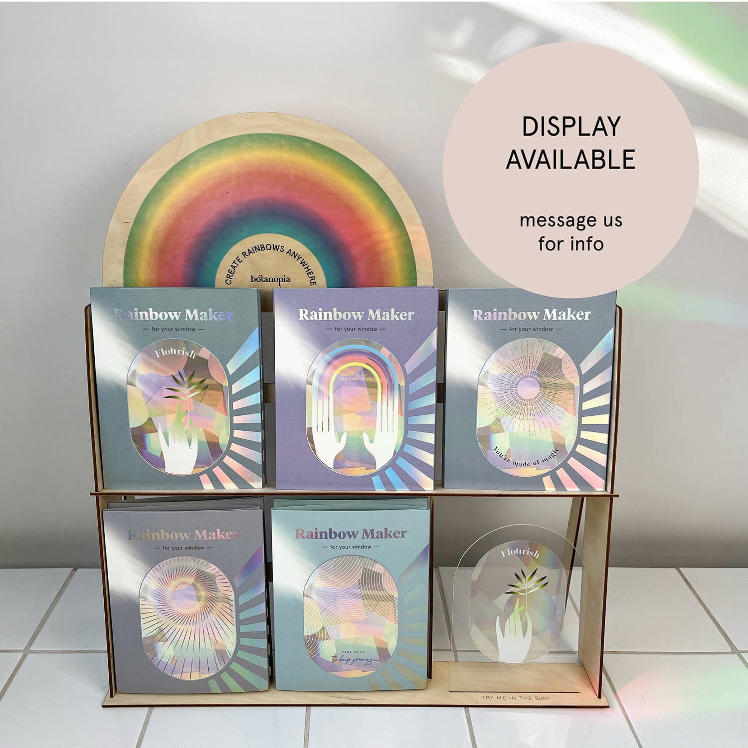 Botanopia - Suncatcher Fenster-Sticker • You shine so bright - ROSA ECK