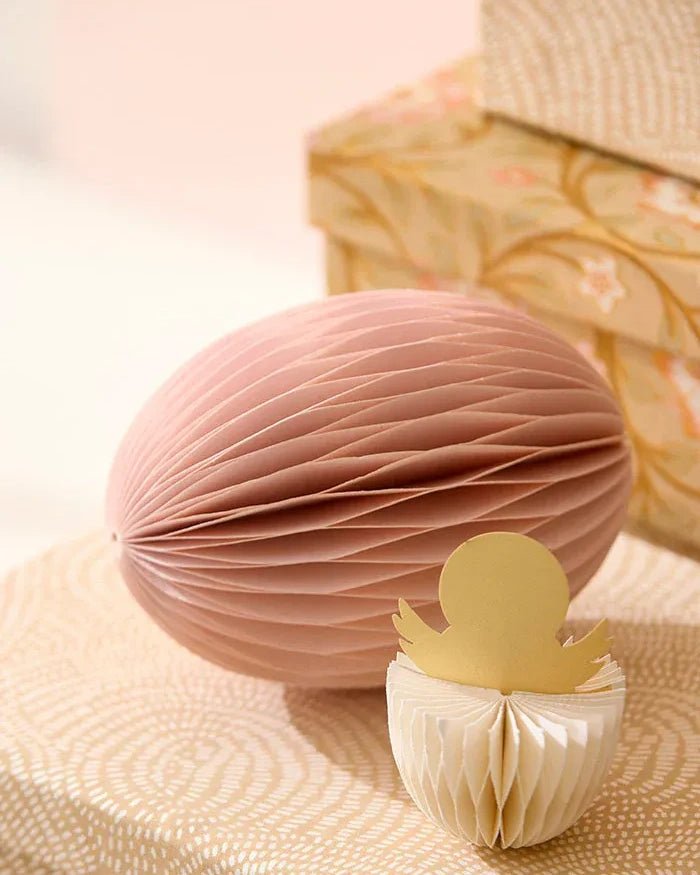 Bungalow - Osterei aus Papier XL • Powder - ROSA ECK