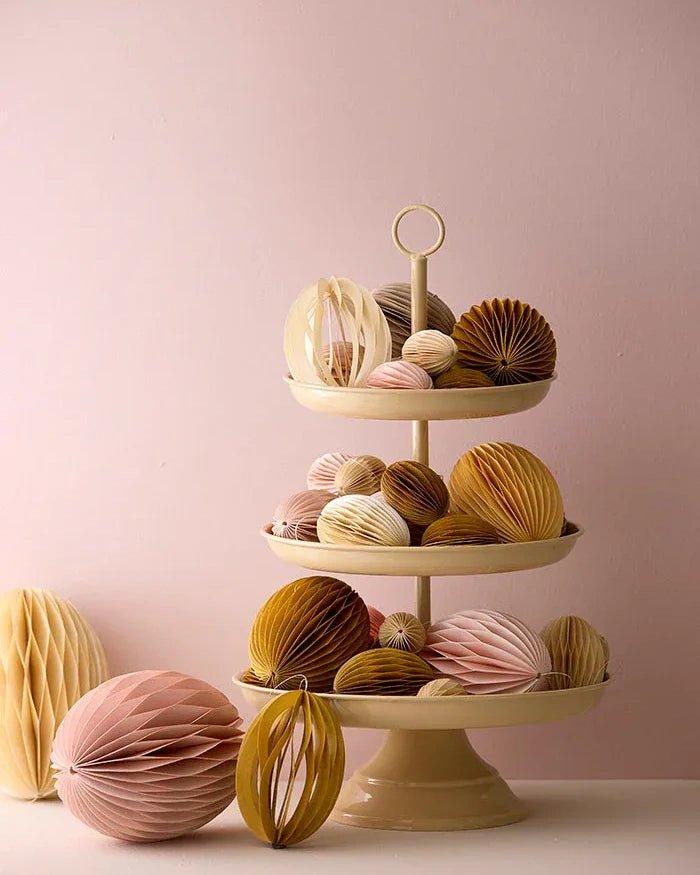 Bungalow - Ostereier aus Papier M (2er - Set) • Honey - ROSA ECK