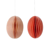 Bungalow - Ostereier aus Papier M (2er - Set) • Melon - ROSA ECK