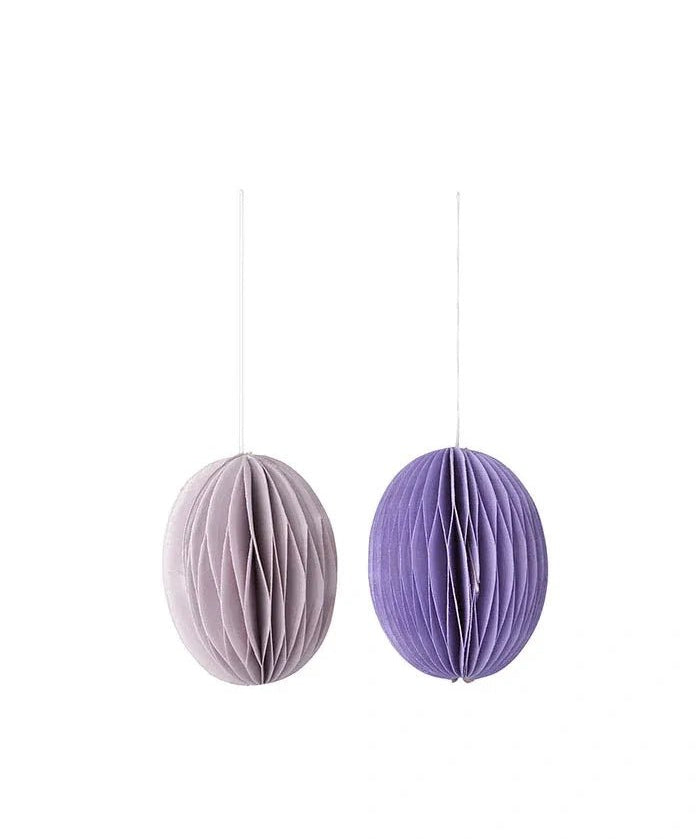 Bungalow - Ostereier aus Papier S (2er - Set) • Lilac - ROSA ECK