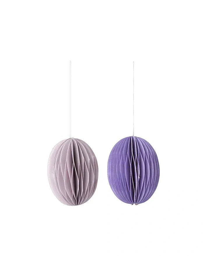 Bungalow - Ostereier aus Papier S (2er - Set) • Lilac - ROSA ECK