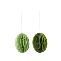 Bungalow - Ostereier aus Papier S (2er - Set) • Sage - ROSA ECK