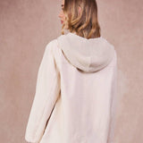 Calie Paris - Kapuzenschal • Off-White - ROSA ECK