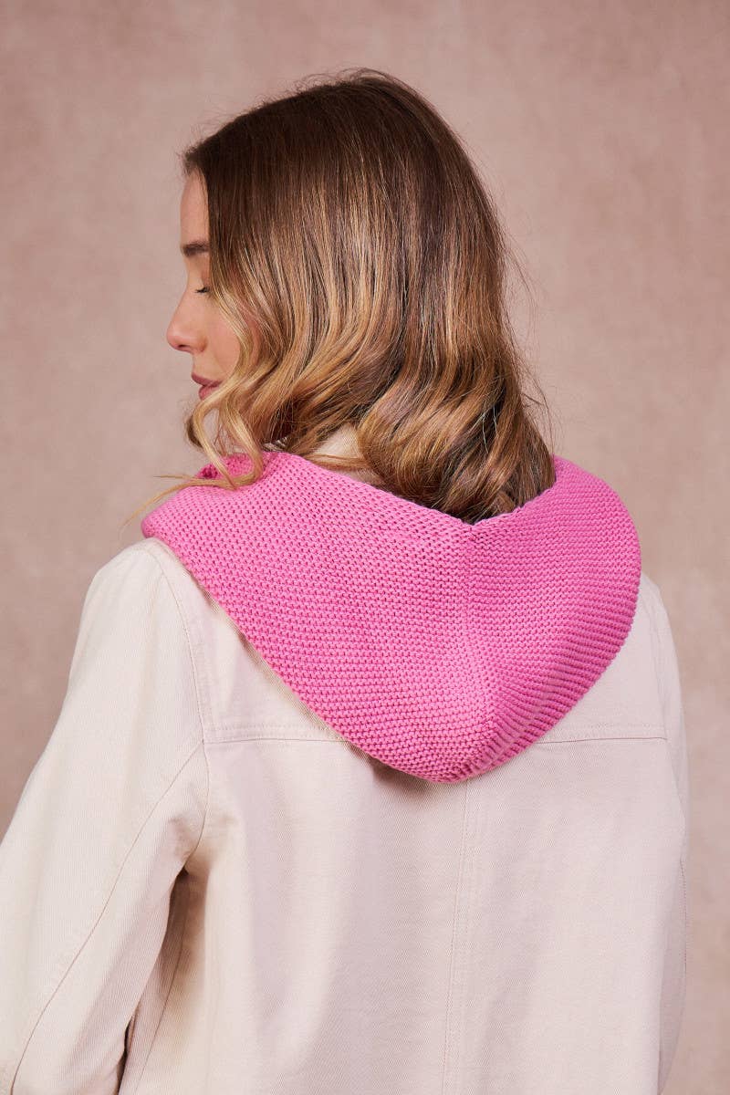 Calie Paris - Kapuzenschal • Pink - ROSA ECK