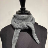 Calie Paris - Kleiner Strickschal • Dunkelgrau - Schal - ROSA ECK Concept Store